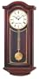 Seiko Wall Pendulum Clock Mahogany Finish Solid Wood Case