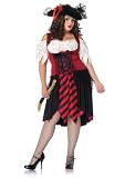 Leg Avenue Women's Plus-Size Crimson Pirate Costume