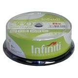 Infiniti 360 8x Dual Layer DVD+R 8.5Gb Full Face Printable Cakebox (25pk)