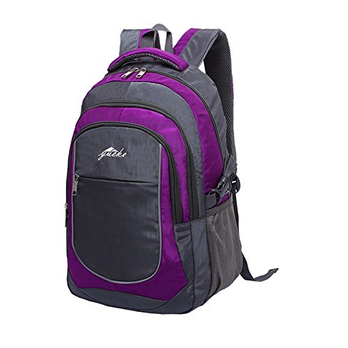 ProEtrade Waterproof For Travel Outdoor Laptop college School backpack daypack (Purple)