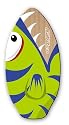 PROFESSIONAL OSPREY SKIMBOARD/ LARGE/ GREEN FISH / NEW