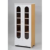 JKプラン【アウトレット/キッズ家具】ジュニア家具 ガラスキャビネット(処分品)