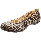 Crocs Womens Carlisa Leopard Ballet Flat
