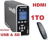 Disque Dur Externe MultiMedia BEMIPMP463 3.5 1000 Go 1To USB SD HDMI