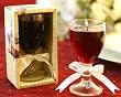 Wedding Petite Merlot Wine Glass Candle: Bridal Wedding Shower Favors