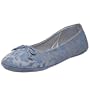 Daniel Green Women's Calista Ballerina Slipper,Blue Jacquard,9 M US