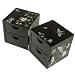 Silver J Handmade wooden mother of pearl jewellery box with drawers, lacquer jewelry case, black but