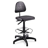 Deluxe Workbench Chair with Foot Ring - Black