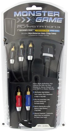 Playstation 3 Monster Component Audio Video Cable