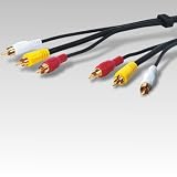 Audio Video Kabel 3x Cinch Composite + Stereo 20m