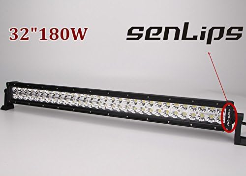 Senlips Light Bar 32" 180w LED Light Bar for Trucks and 4x4s (Flood Spot Combo)