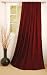 Park B. Smith 24-Inch-by-84-Inch Washable Velvet Pleated Panel Drapes, Claret
