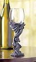 ROARING DRAGON GOBLET MEDIEVAL MYTHICAL GLASS POLYRESIN