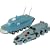 Captain Scarlet Classic SPV and New Rhino set