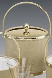 Review Kraftware  / Kraftware 43068 Wicker Beige 3 Quart Ice Bucket with Bale Handle and Metal Cover
