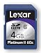Lexar SDHCカード PlatinumII (60倍速) 4GB SDHC4GB-60-850