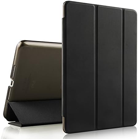 iPad mini Case, iPad mini 2 Cover, Lechely Trifold Smart Stand Sleep / Wake Magnetic PU Leather Hard Case Cover for Apple iPad mini 1/2/3 Black