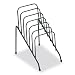 File Racks - Fellowes Step File Junior Wire Organizer Rack, 6 Sections, Black (FEL72613)