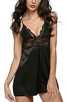 Avidlove Women Strap Lingerie Enchanting Satin Chemise Lace Nightgowns