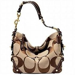 Coach Signature Carly Sac Bag 12871 Mahogany Brown