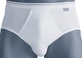 Schiesser for Men – Cotton Basic- Doppelripp – Sportslip, Größe XL, Farbe Weiß