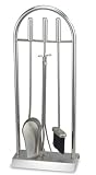 Review Napa Forge 19020 / Pilgrim Home and Hearth Napa Forge Modern Silver Fireplace Tool Set