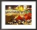 Restaurant in Federation Square, Melbourne, Victoria, Australia Places Framed Art Poster Print by David Wall, 22x18