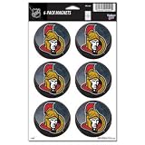 Ottawa Senators Official Logo 6 Magnet Set