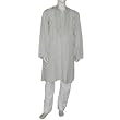 Novelty Pajama Tops Cotton Embroidered Kurta Pajama Size L Chest : 42
