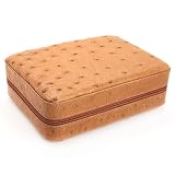Caramel Genuine Ostrich Leather Four Slot Watch Box #W4-367-03
