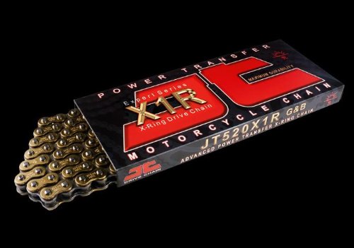 JT Drive Chain 520 X1R Heavy Duty Expert Series X-Ring Drive Chain - 104 Links , Chain Length: 104, Chain Type: 520, Chain Application: Street, Color: Natural JTC520X1R104RL On Sale