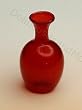 Dollhouse Miniature Handblown German Red Glass Vase