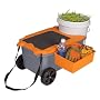 Fiskars 6220 Sit And Store Garden Caddy With Built-In Seat