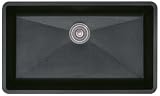 Blanco Precis 513412 32 Undermount Single Bowl Granite Sink with 9-1/2 Bowl Depth, SILGRANIT Material and Non-Porous: Anthracite