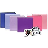 Pioneer Family Memory Album with Pastel Colored Cover, 8½' x 11' Scrapbook with 10 E-Z Load Archival Pages & Inserts, Lavender Covers