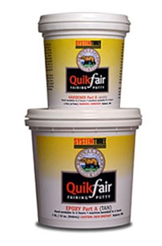 System Three QuikFair Epoxy Fairing Putty, 1.5 Pint Kit