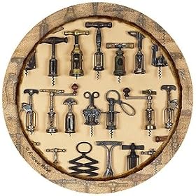 Click here to buy Set of Four Vintage Cork Screws Coasters - Style TSAN1 by Thirstystone.