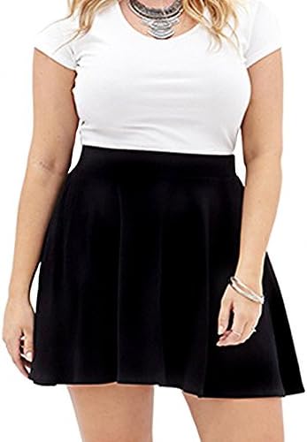 Women's Skuba Skater Black Ribbon Mini Skirt (XL)