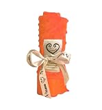 Orange Dot Velour Mini Blankie