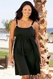 Beach Belle® Key Largo Black Plus Size Tank Dress - Plus Size Swimwear Plus Size Swimsuit