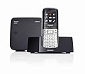 Siemens Gigaset SL400 High End DECT Schnurlostelefon mit Farbdisplay, USB-Anschluss, Bluetooth, metall / schwarz