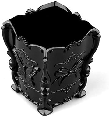 Moke Ele Makeup Storage Box Case Brush Pen Holder Organizer Decorative Black