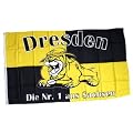 Fahne / Flagge Dresden Bulldogge Fan NEU 90 x 150 cm