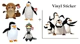 IMAGE OF TY Madagascar Beanie Babies Mort King Julian Skipper Rico & Penguin Sticker Free Bonus
