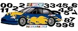 Blue NASCAR Wall Accent Mural