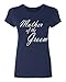 P&B Mother of The Groom Women's T-Shirt, XL, Navy