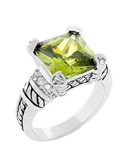 Olive Eyes Antique Ring