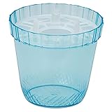 水栽培用ポット：ヒヤシンス1球用プラスチックポットNo.3（ブルー） 5個セット
