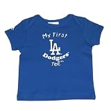 Majestic Infant Baby MLB Los Angeles Dodgers My First Tee T-Shirt - Blue (Size: 3-6 )