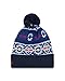 NFL New England Patriots New Era Retro Classic Chill Pom Beanie, One Size, Blue